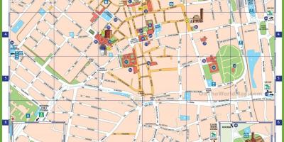 Miláno taliansko atrakcie mapu