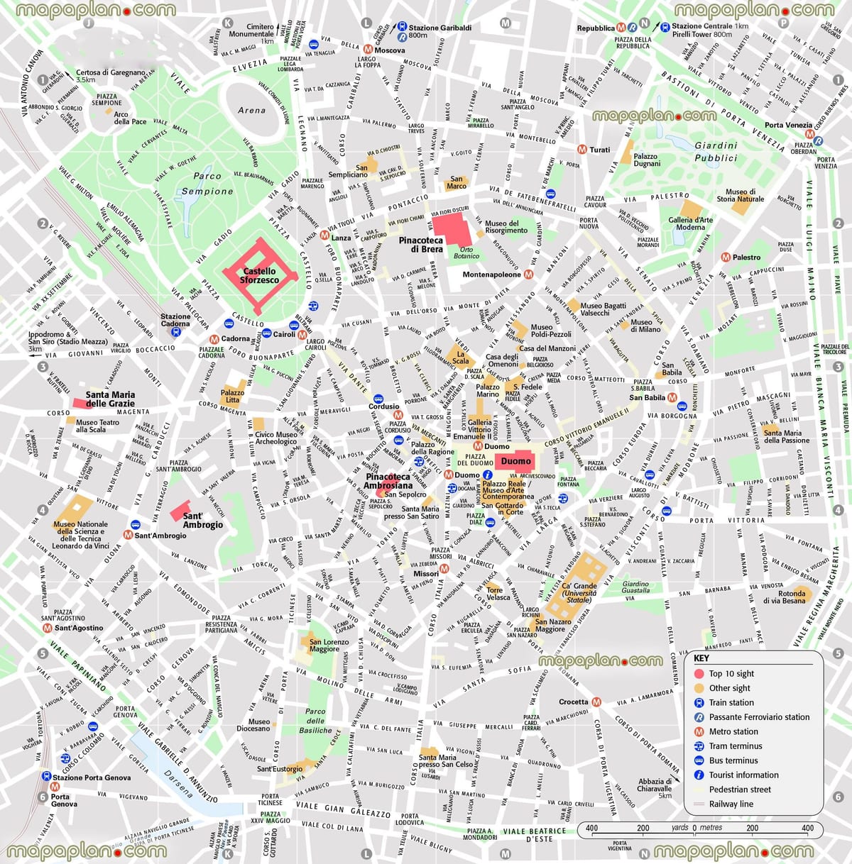 mapa strednej, miláno, taliansko
