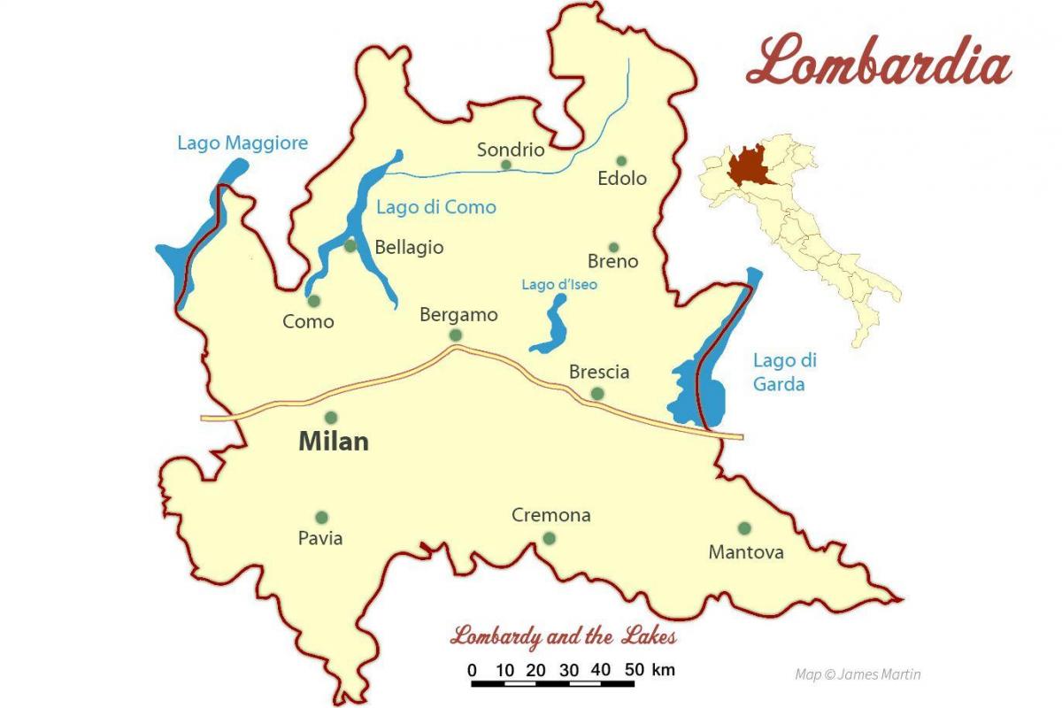 mapu milána lombardia