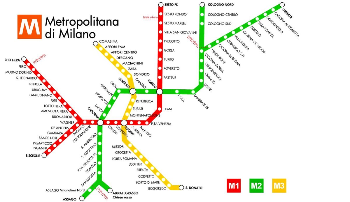 metro mapu milano
