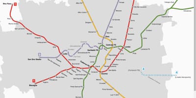 Mapa bankomat milano električky