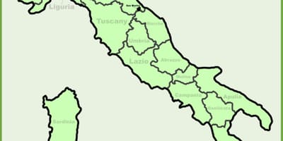 Mapa talianska ukazuje milan