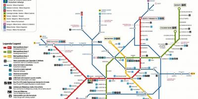 Milan dopravy mapu